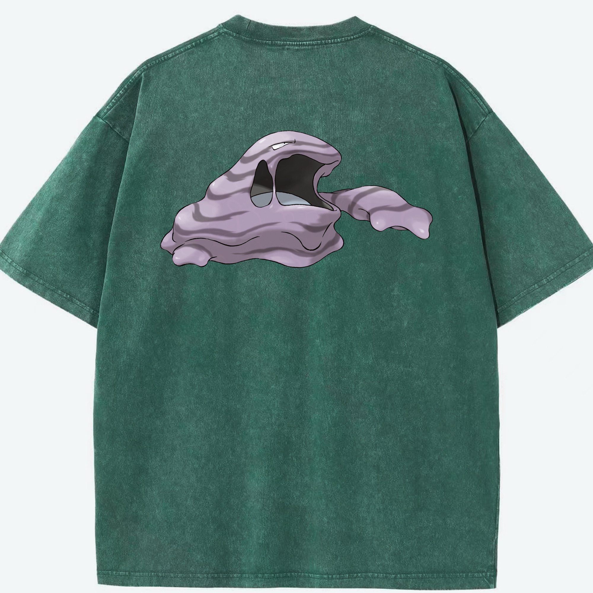 （画像用） ポケットモンスター Pokémon 綿100% ヴィンテージ風 半袖Tシャツ（背面プリント）